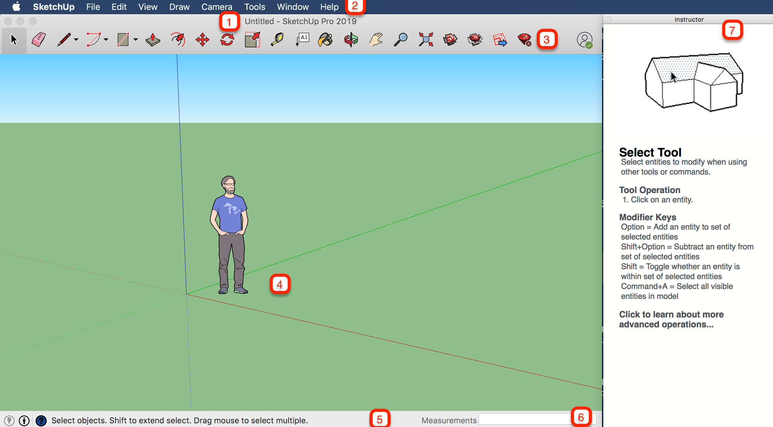 SketchUp for MacOS界面