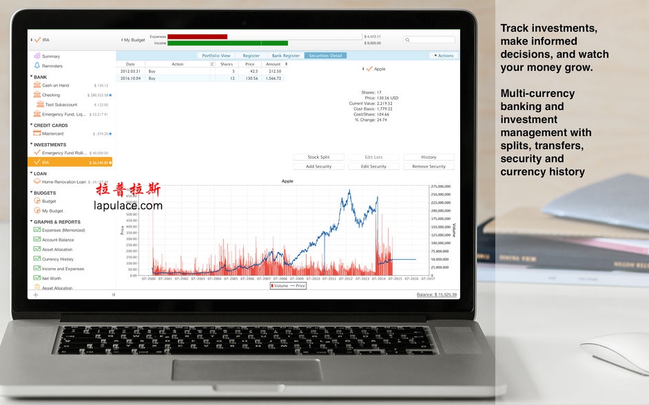 Moneydance for Mac 2017.10 全功能个人财务管理软件