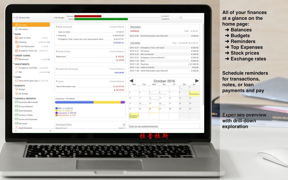 Moneydance for Mac 2017.10 全功能个人财务管理软件