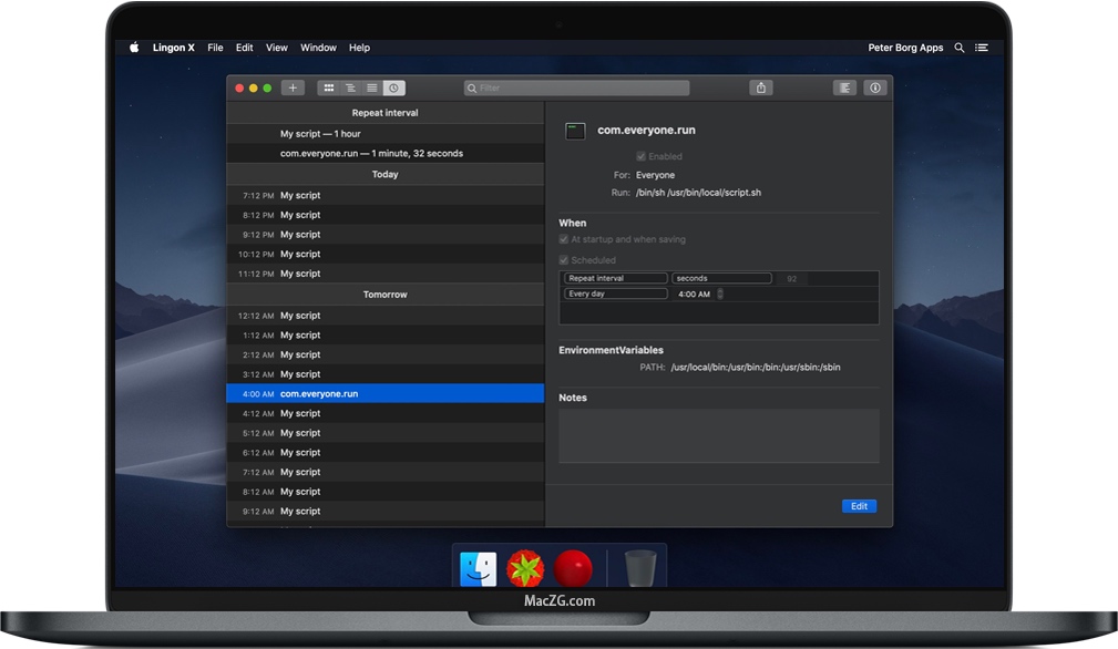 Lingon X for Mac 苹果自动运行应用程序和脚本 中文破解版下载