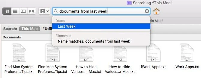 查找器日期筛选器mac