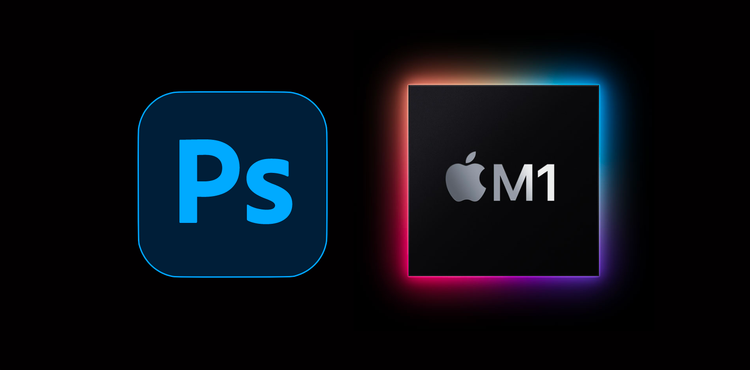 Apple M1芯片显示Photoshop徽标的插图