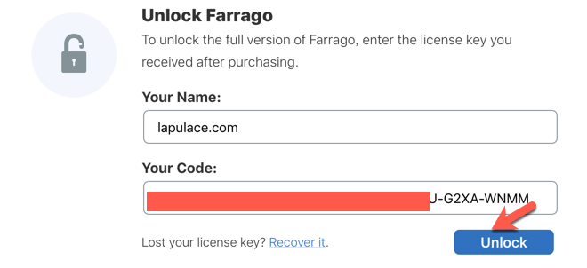 farrago license key