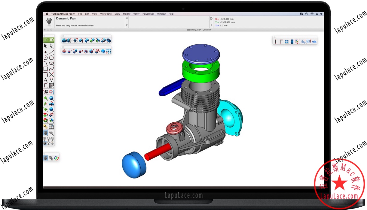 TurboCAD Mac Pro 11 v11.0.0 2D/3D设计和渲染工具 破解版下载