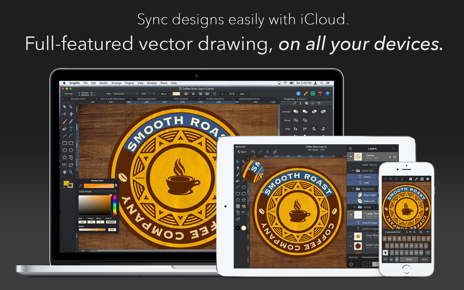 Autodesk Graphic for Mac v3.1 矢量绘图软件 中文破解版下载