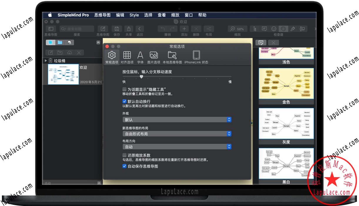 SimpleMind Pro for Mac 轻量级思维导图软件 中文版App Store下载