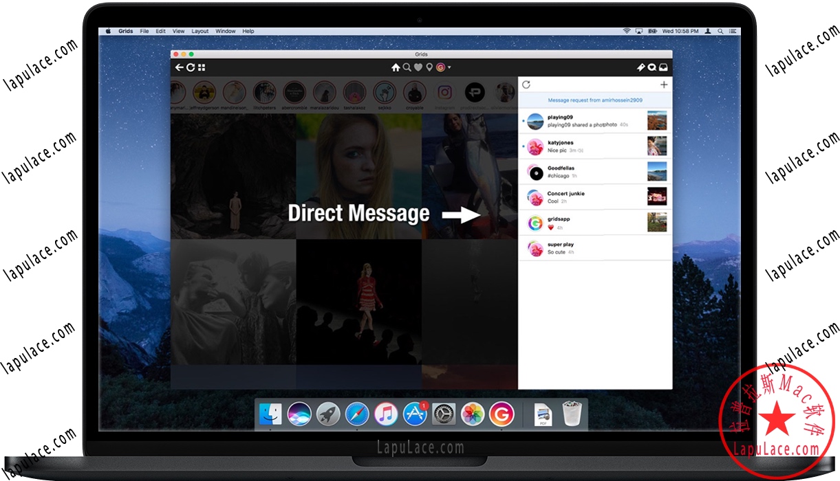 Mac Grids 苹果电脑Instagram桌面客户端 中文破解版下载