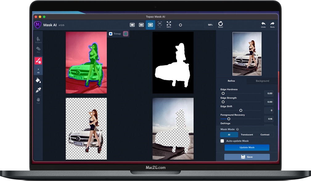 Topaz Mask AI for Mac v1.3.5 苹果电脑智能蒙版抠图软件 破解版下载