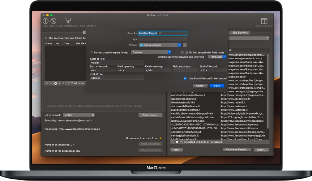 URL Extractor 4 for Mac 从Web网页中提取URL 破解版下载